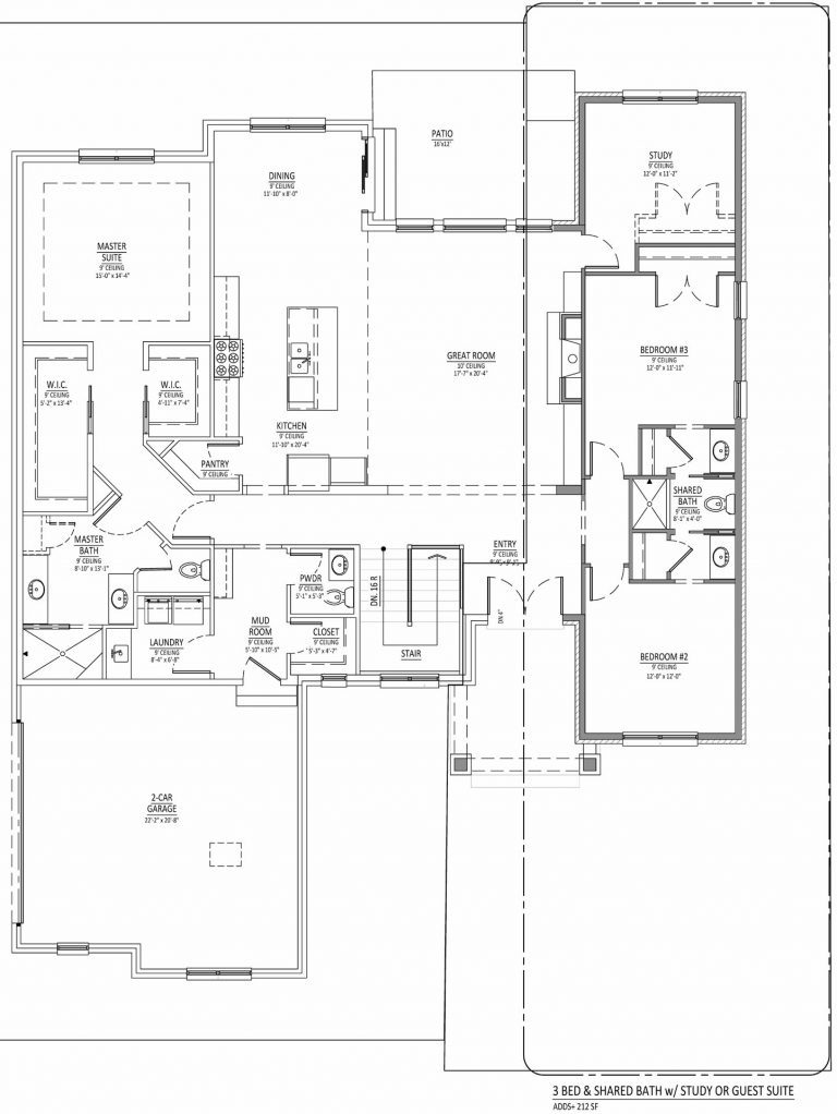 Main Level Option 3 Diagram