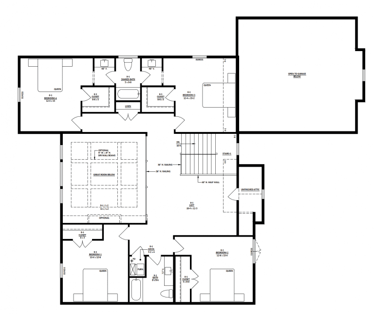 Second Floor  Diagram