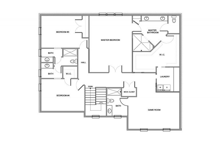 Second Floor Diagram